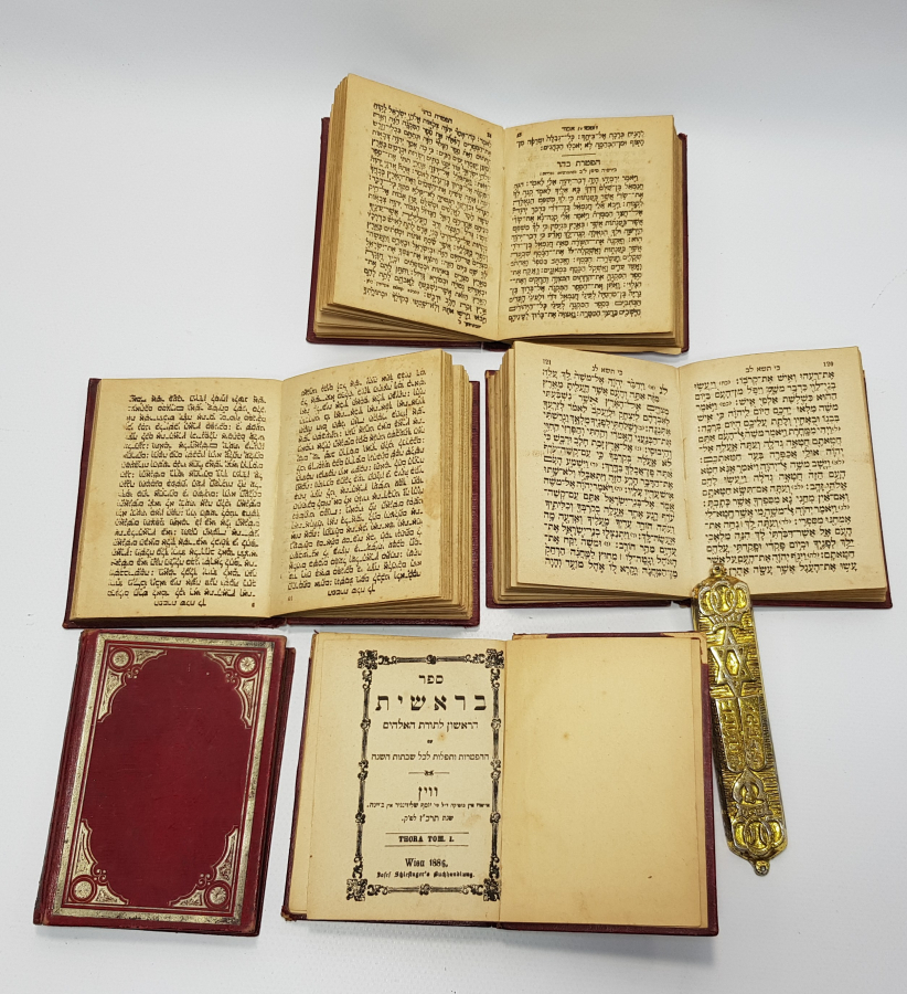 1886 TARİHLİ 5 ADET İBRANİCE TEVRAT VE MEZUZA