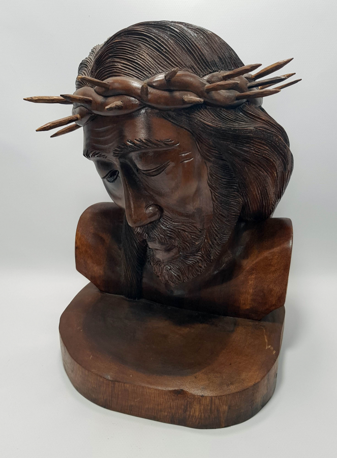 EL OYMA AHŞAP HAZRETİ İSA BÜSTÜ