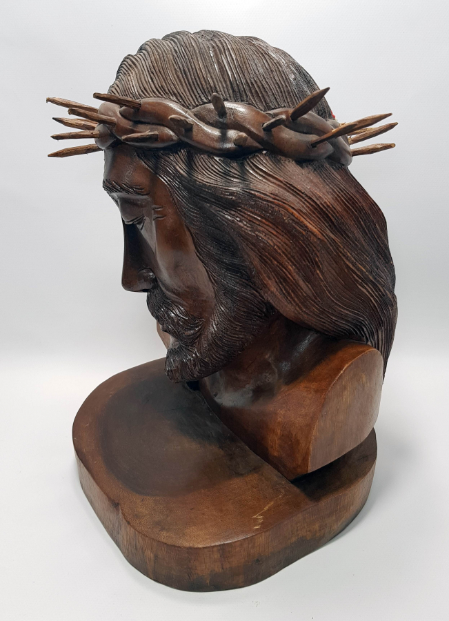 EL OYMA AHŞAP HAZRETİ İSA BÜSTÜ