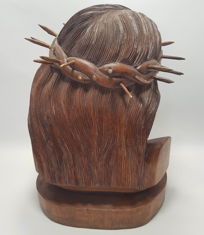 EL OYMA AHŞAP HAZRETİ İSA BÜSTÜ