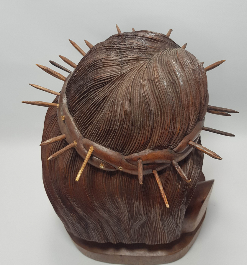 EL OYMA AHŞAP HAZRETİ İSA BÜSTÜ