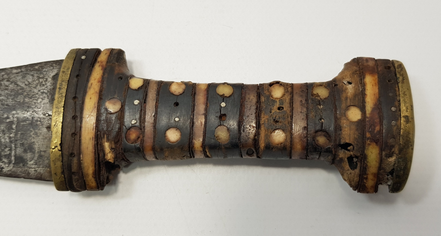 OSMANLI DÖNEMİ ÜZERİ YAZILI NADİR FORMDA KÜRT KAMASI