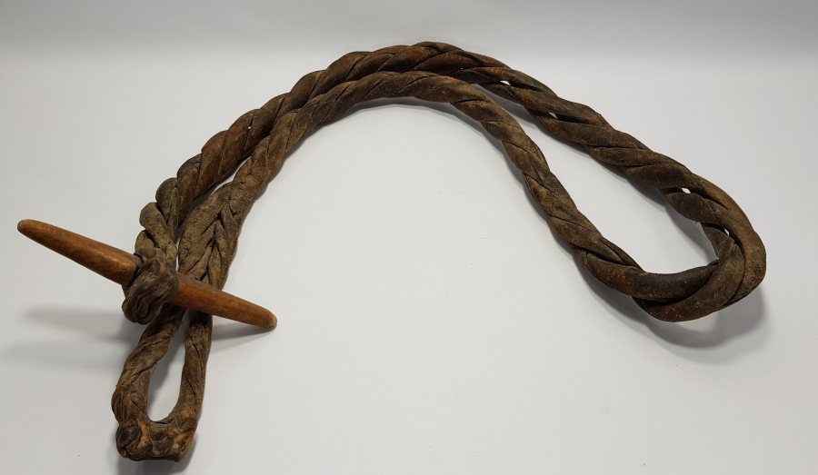 OSMANLI DÖNEMİ ÇOK NADİR DERİ HAMAL İPİ