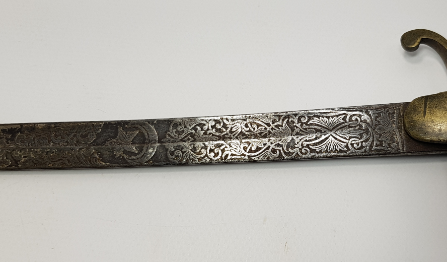 OSMANLI DÖNEMİ ŞİMŞİR MODELİNDE ÇOK NADİR SUBAY KILICI