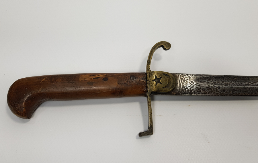 OSMANLI DÖNEMİ ŞİMŞİR MODELİNDE ÇOK NADİR SUBAY KILICI