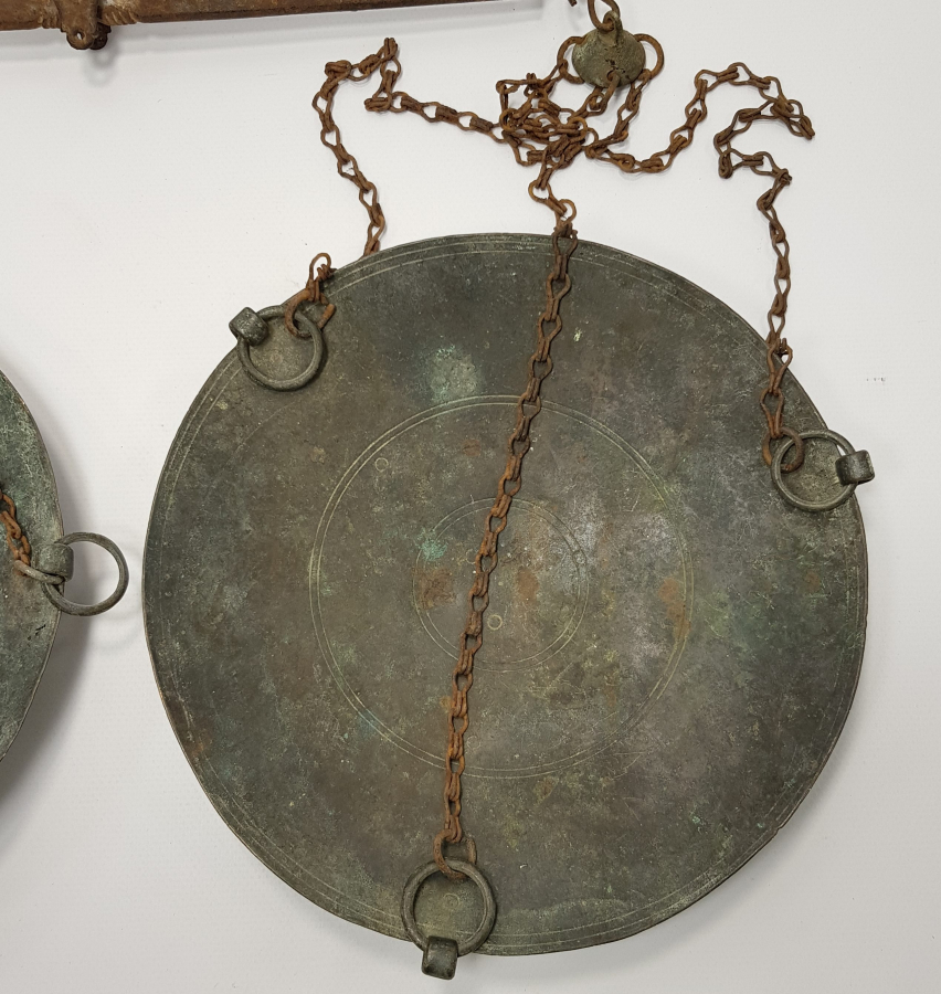 OSMANLI DÖNEMİ BRONZ KEFELİ TERAZİ