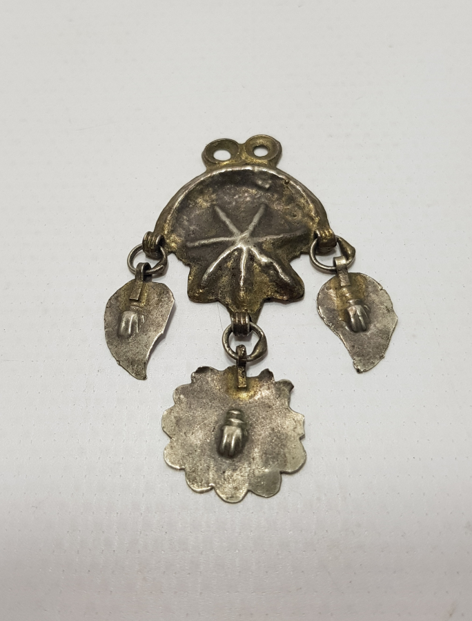 OSMANLI DÖNEMİ AY YILDIZLI VE AŞİRET DAMGALI KOLYE UCU