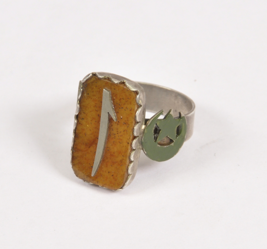 KEHRİBARLI ÖZEL YAPIM GÜMÜŞ YÜZÜK