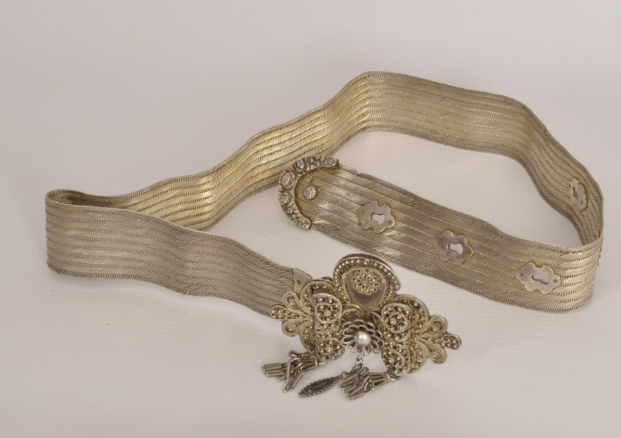 OSMANLI DÖNEMİ HER PARÇASI TUĞRALI VE SAH DAMGALI HASIR ÖRME KEMER 