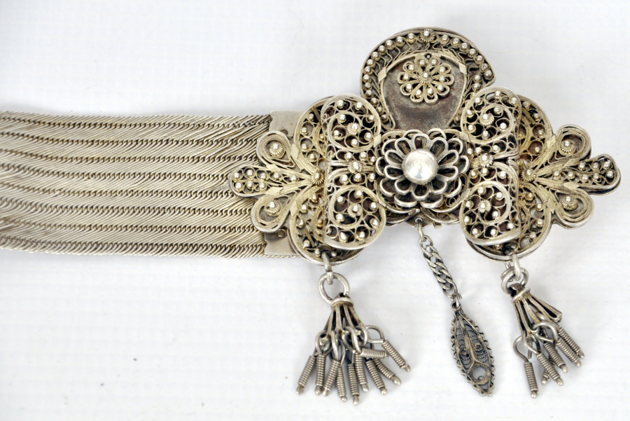 OSMANLI DÖNEMİ HER PARÇASI TUĞRALI VE SAH DAMGALI HASIR ÖRME KEMER 