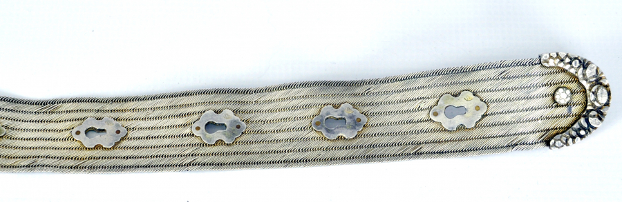 OSMANLI DÖNEMİ HER PARÇASI TUĞRALI VE SAH DAMGALI HASIR ÖRME KEMER 