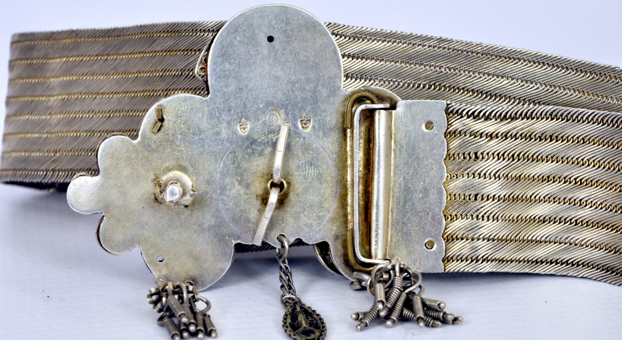 OSMANLI DÖNEMİ HER PARÇASI TUĞRALI VE SAH DAMGALI HASIR ÖRME KEMER 