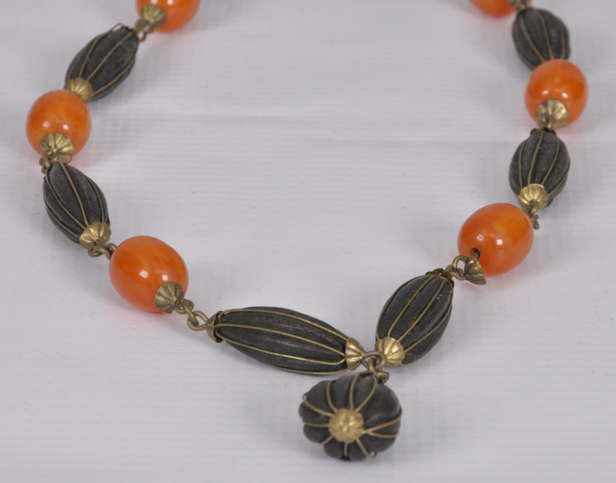 OSMANLI DÖNEMİ MİSKİ AMBER KOLYE 