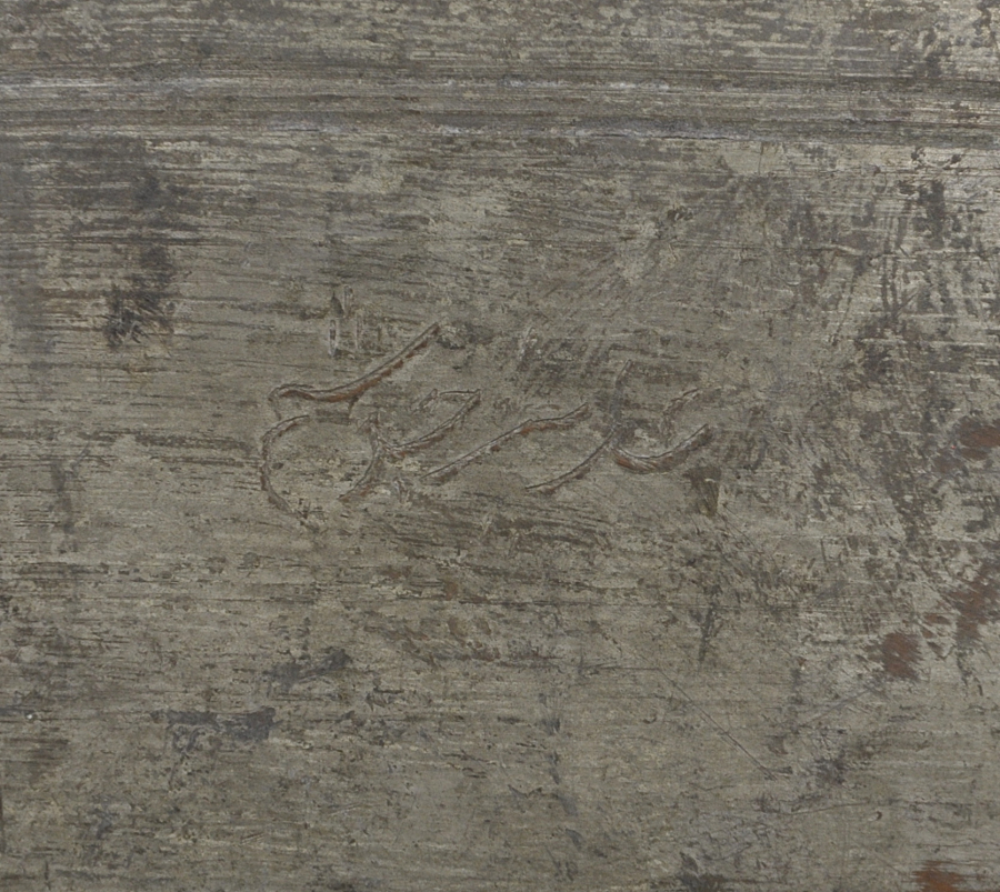 OSMANLICA YAZILI NADİR FORMDA KAPAKLI BAKIR EKMEKLİK