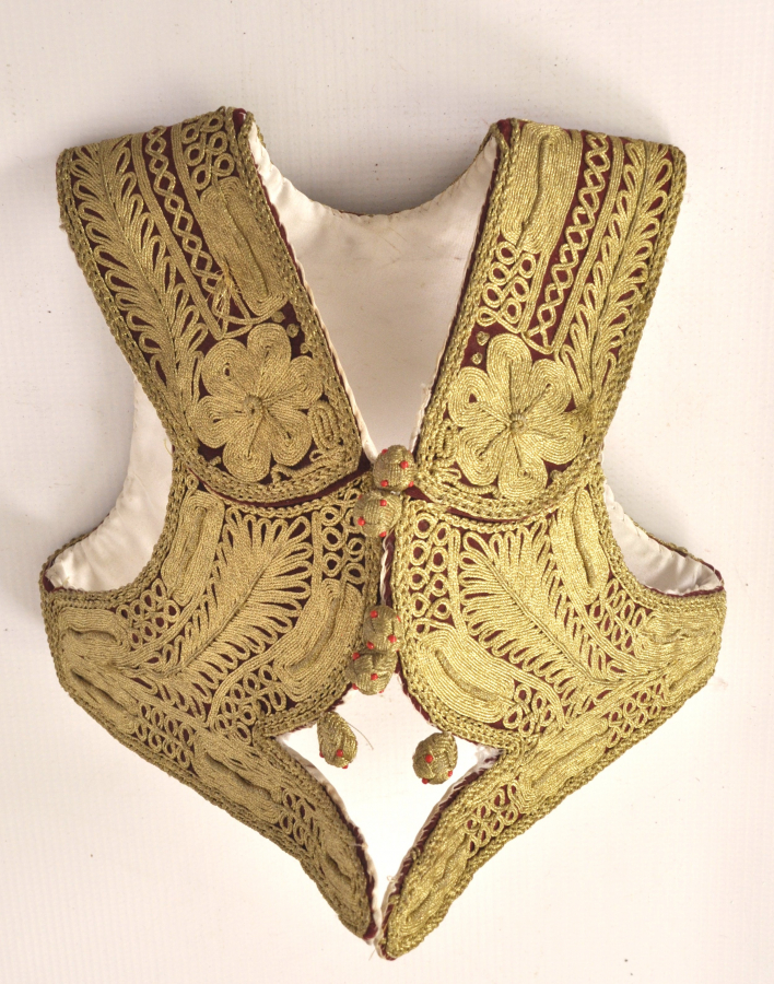 OSMANLI DÖNEMİ SIRMA İŞÇİLİKLİ ARNAVUT İŞİ YELEK