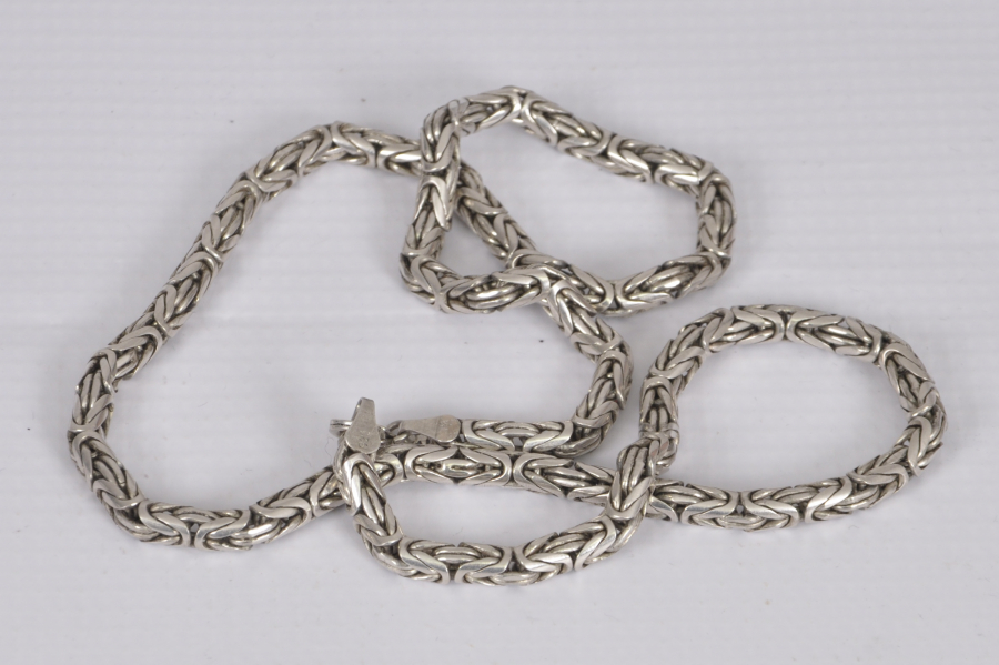 BÜYÜK BOY GÜMÜŞ KRAL ZİNCİRİ 