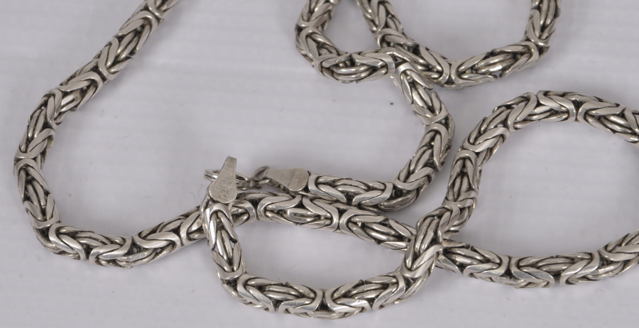 BÜYÜK BOY GÜMÜŞ KRAL ZİNCİRİ 