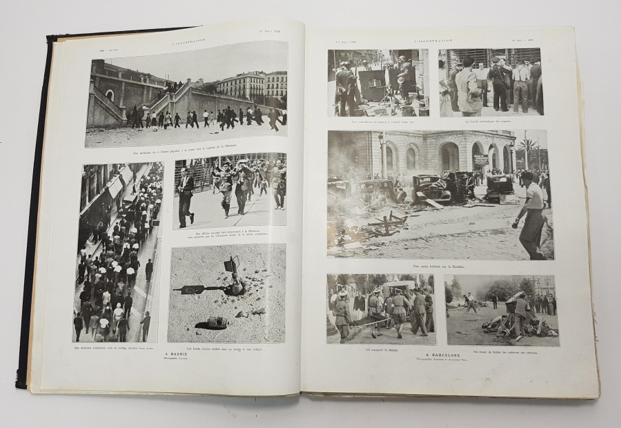 2. DÜNYA SAVAŞI GÖRSELLİ 1936 YILI CİLDİNDE L'ILLUSTRATION DERGİLERİ