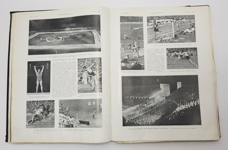 2. DÜNYA SAVAŞI GÖRSELLİ 1936 YILI CİLDİNDE L'ILLUSTRATION DERGİLERİ