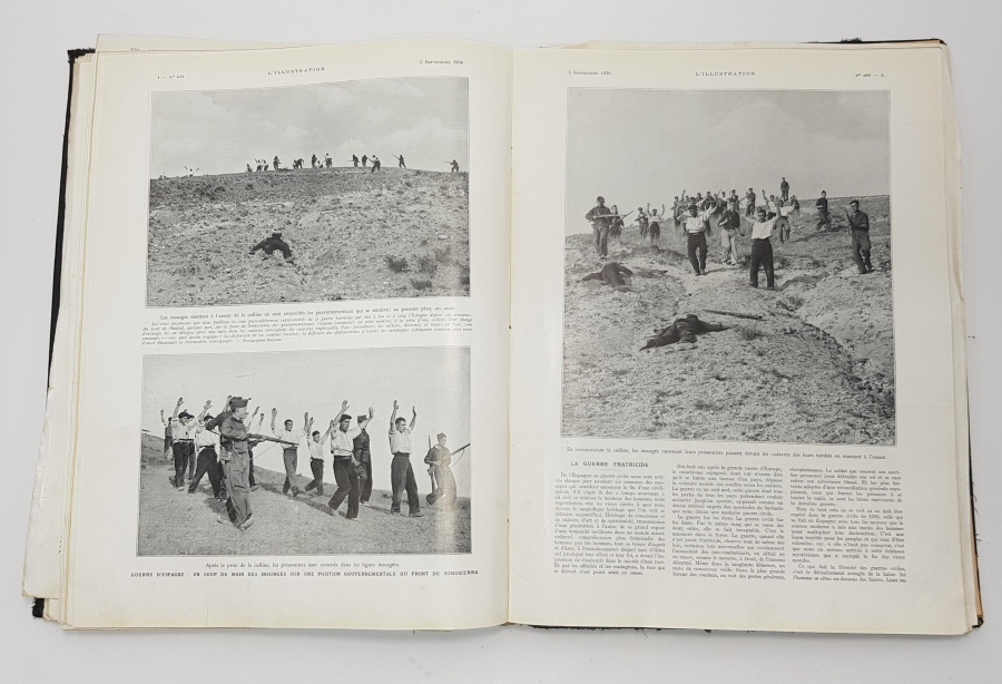 2. DÜNYA SAVAŞI GÖRSELLİ 1936 YILI CİLDİNDE L'ILLUSTRATION DERGİLERİ