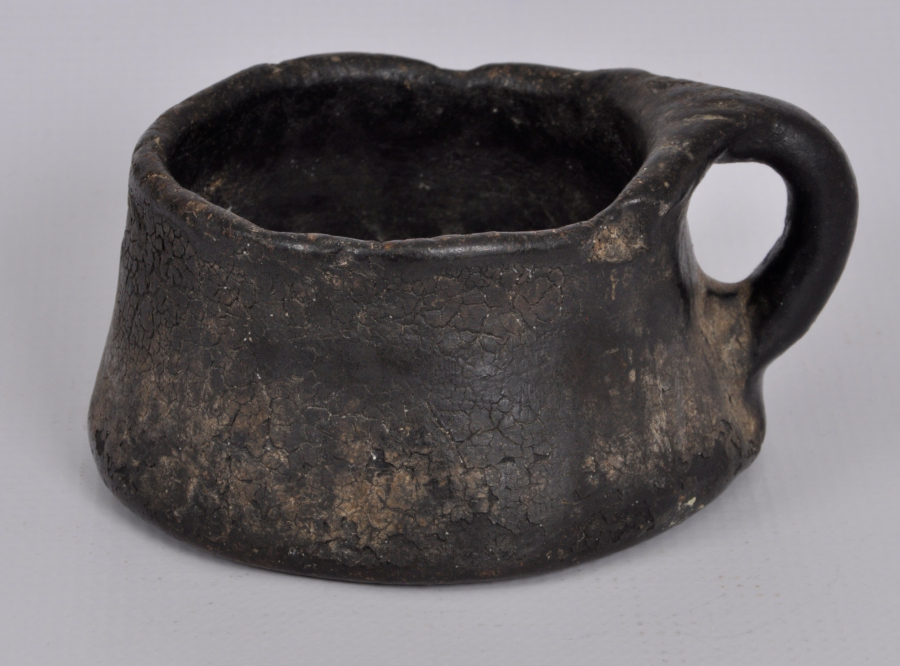 KAYAPA İŞİ ÇOK YAŞLI SERAMİK DALDIRMA BARDAK