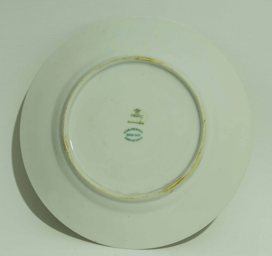 OSMANLI DÖNEMİ CONSTANTINOPLE DAMGALI PORSELEN TABAK