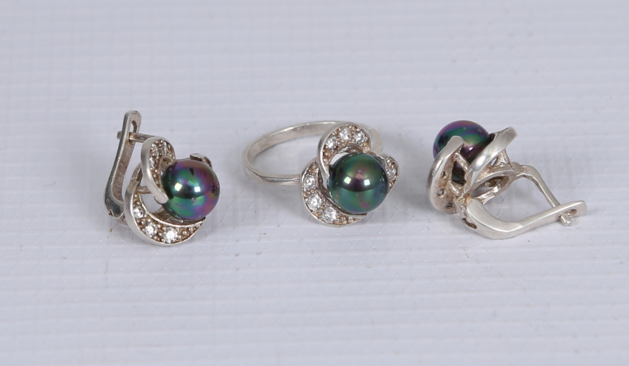 GÜMÜŞ KÜPE YÜZÜK TAKIMI