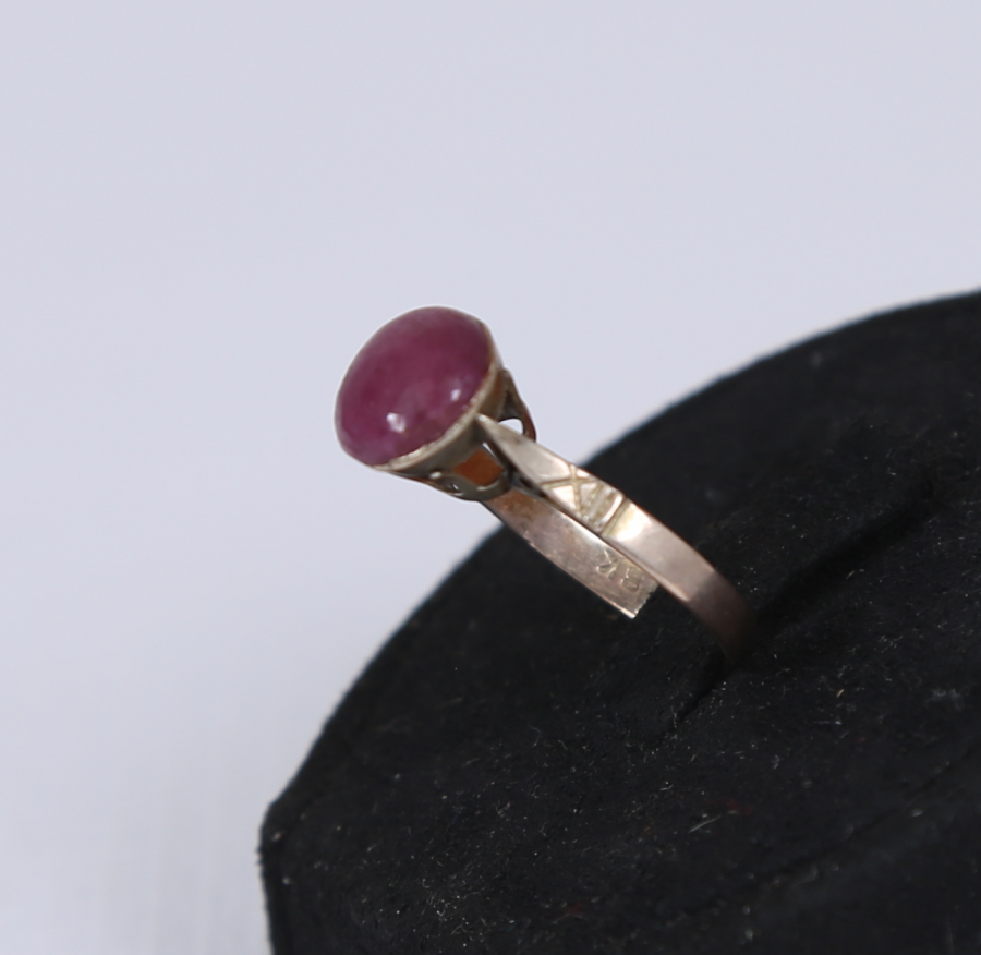 OSMANLI DÖNEMİ YAKUT TAŞLI ALTIN YÜZÜK