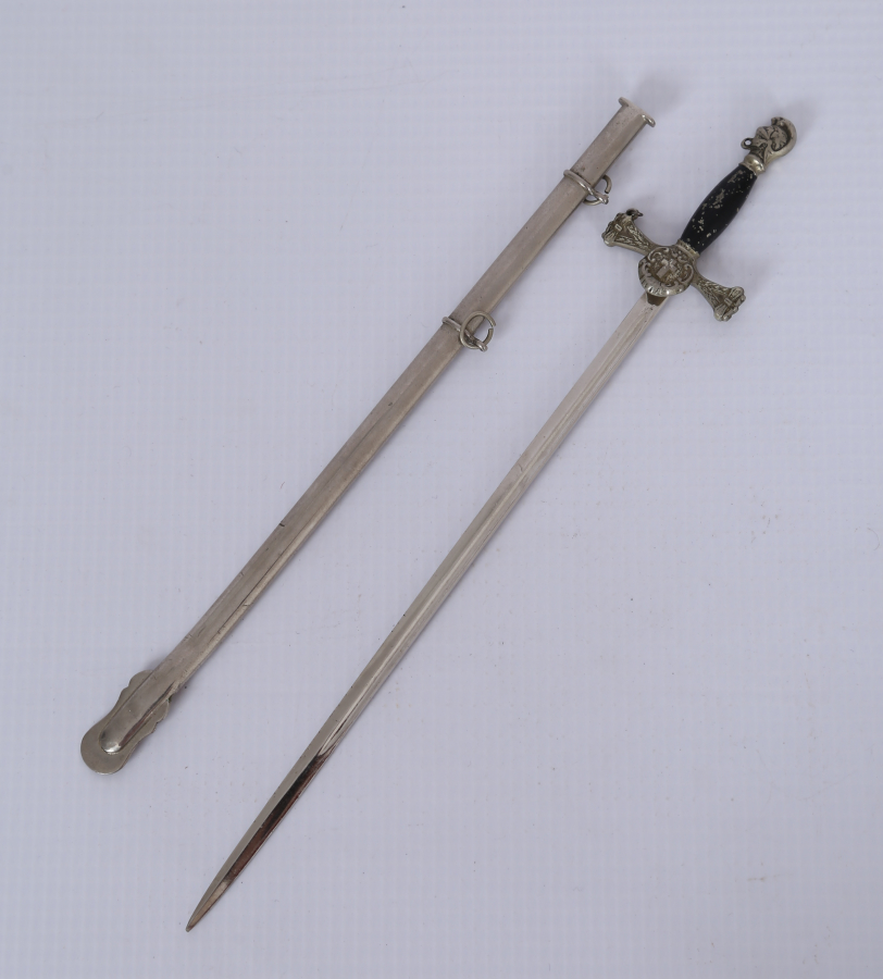 1900 BAŞLARI MİNYATÜR AVRUPA SUBAY KILICI