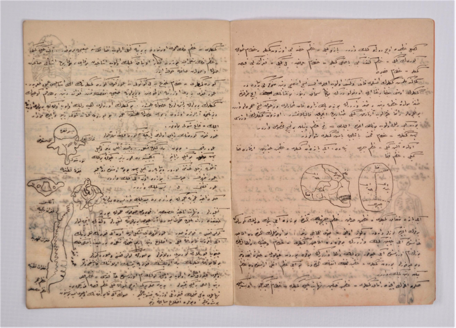 DOKTOR MUSTAFA HAYRULLAH DİKER EL YAZMA OSMANLICA ADLİ TIP KİTABI 