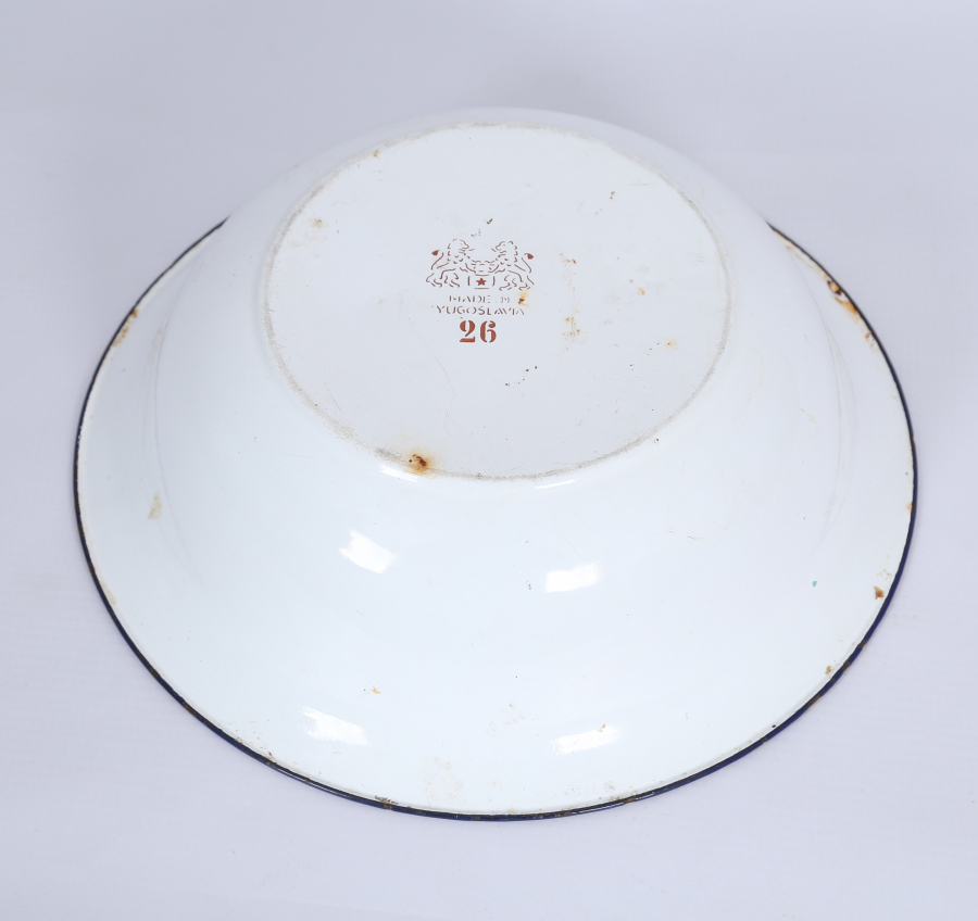 OSMANLI DÖNEMİ AY YILDIZLI EMAYE TABAK 