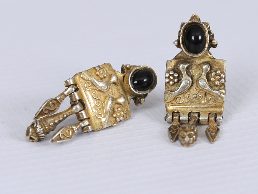 OSMANLI DÖNEMİ EL DÖVME GÜMÜŞ KÜPE