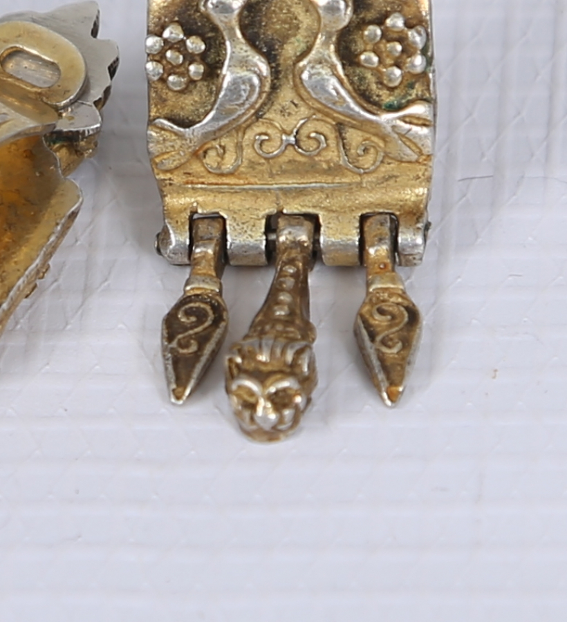 OSMANLI DÖNEMİ EL DÖVME GÜMÜŞ KÜPE