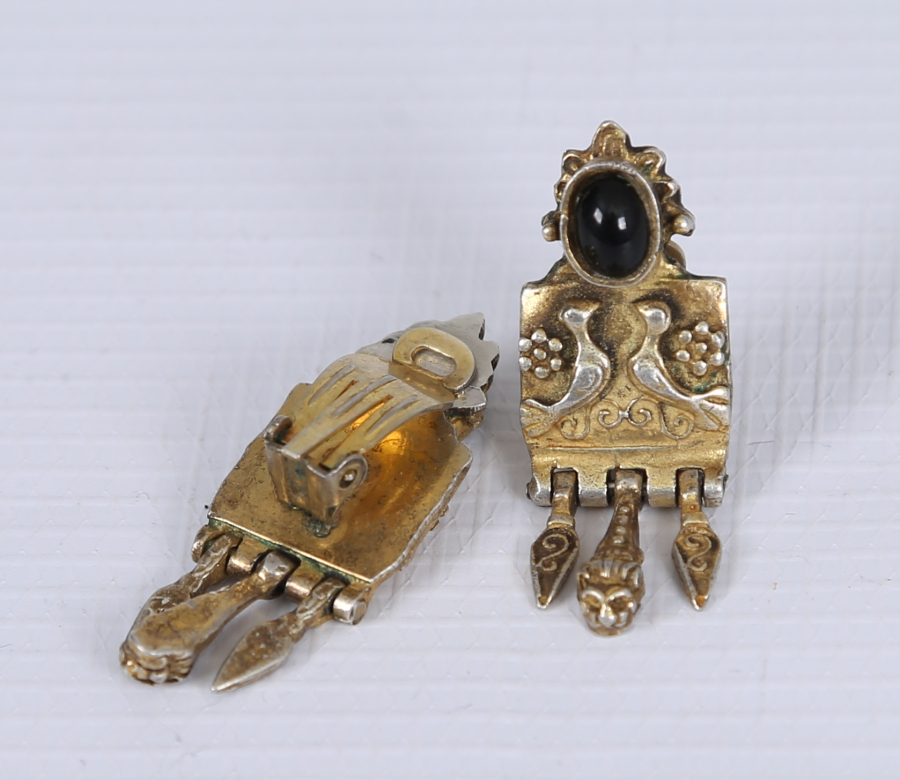 OSMANLI DÖNEMİ EL DÖVME GÜMÜŞ KÜPE