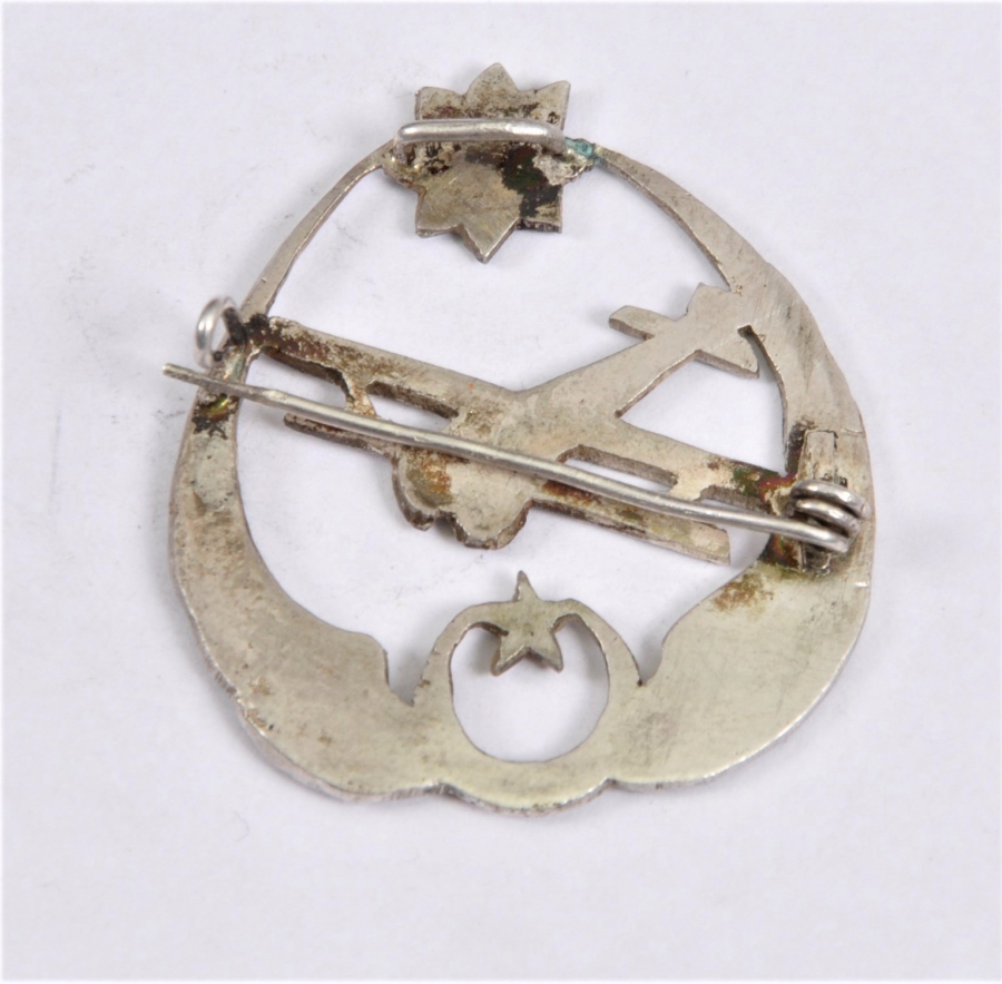 OSMANLI DÖNEMİ GÜMÜŞ PİLOT BRÖVESİ 