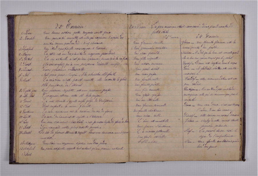 TUĞRA VE HİLAL CİLTLİ FRANSIZCA DEFTER