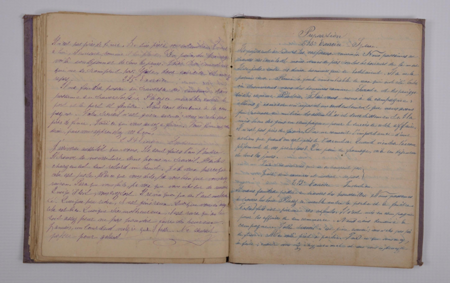 TUĞRA VE HİLAL CİLTLİ FRANSIZCA DEFTER