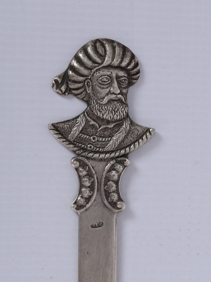 BARBAROS HAYRETTİN PAŞA GÖRSELLİ GÜMÜŞ ZARF AÇACAĞI