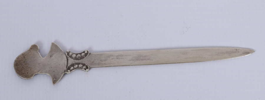 BARBAROS HAYRETTİN PAŞA GÖRSELLİ GÜMÜŞ ZARF AÇACAĞI