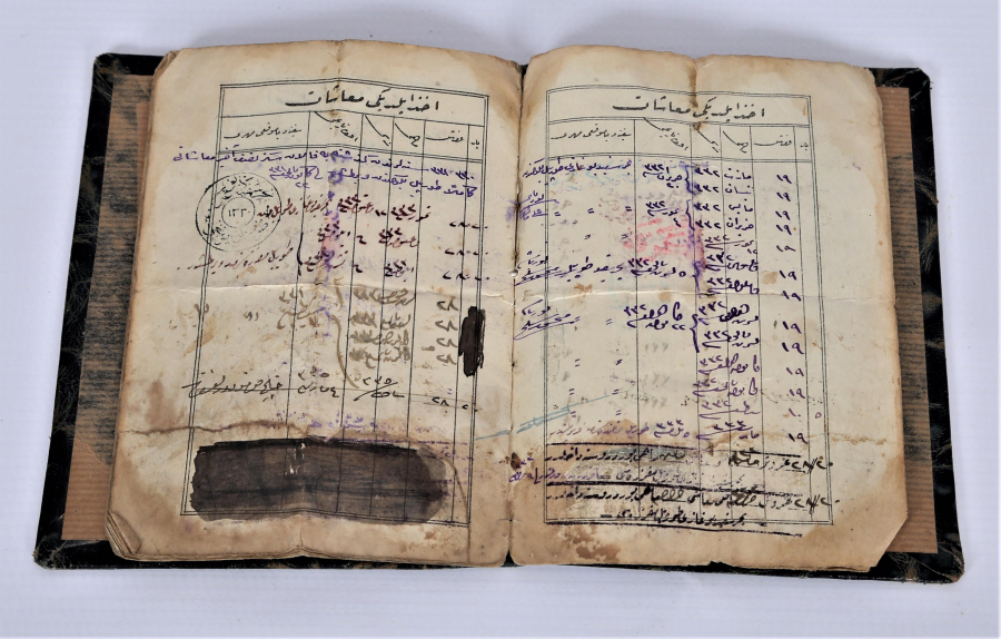 ÇANAKKALE SAVAŞI OSMANLI DENİZCİ SUBAY HÜVİYET CÜZDANI