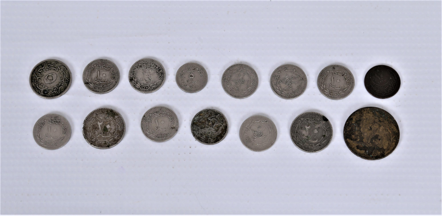 OSMANLI DÖNEMİ 15 ADET MADENİ PARA