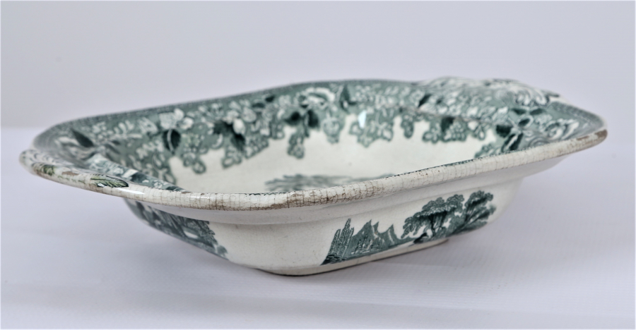 OSMANLI DÖNEMİ BOSPHORUS MARKA İSTANBUL TEMALI PORSELEN SALATA TABAĞI 