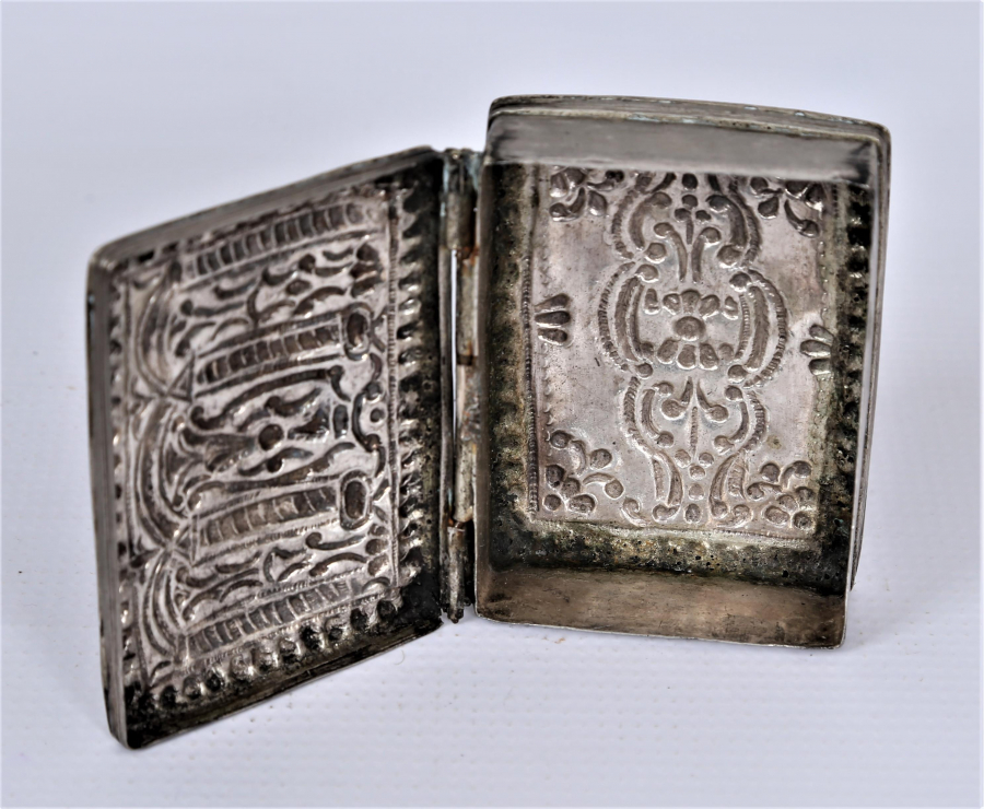 OSMANLI DÖNEMİ GÜMÜŞ ENFİYE KUTUSU 