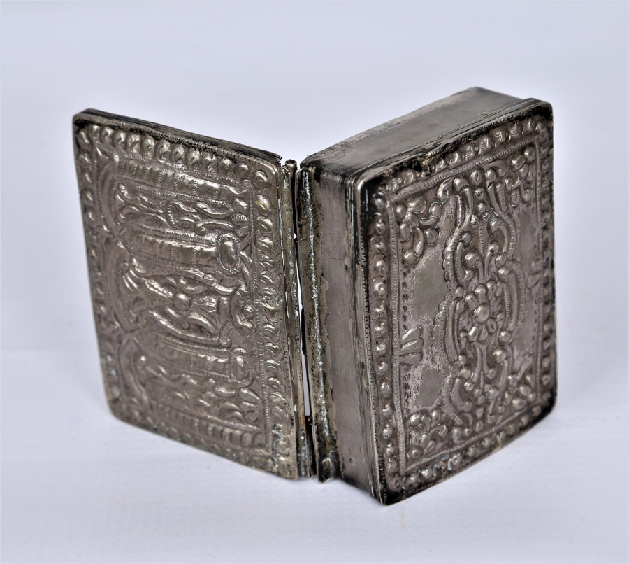 OSMANLI DÖNEMİ GÜMÜŞ ENFİYE KUTUSU 