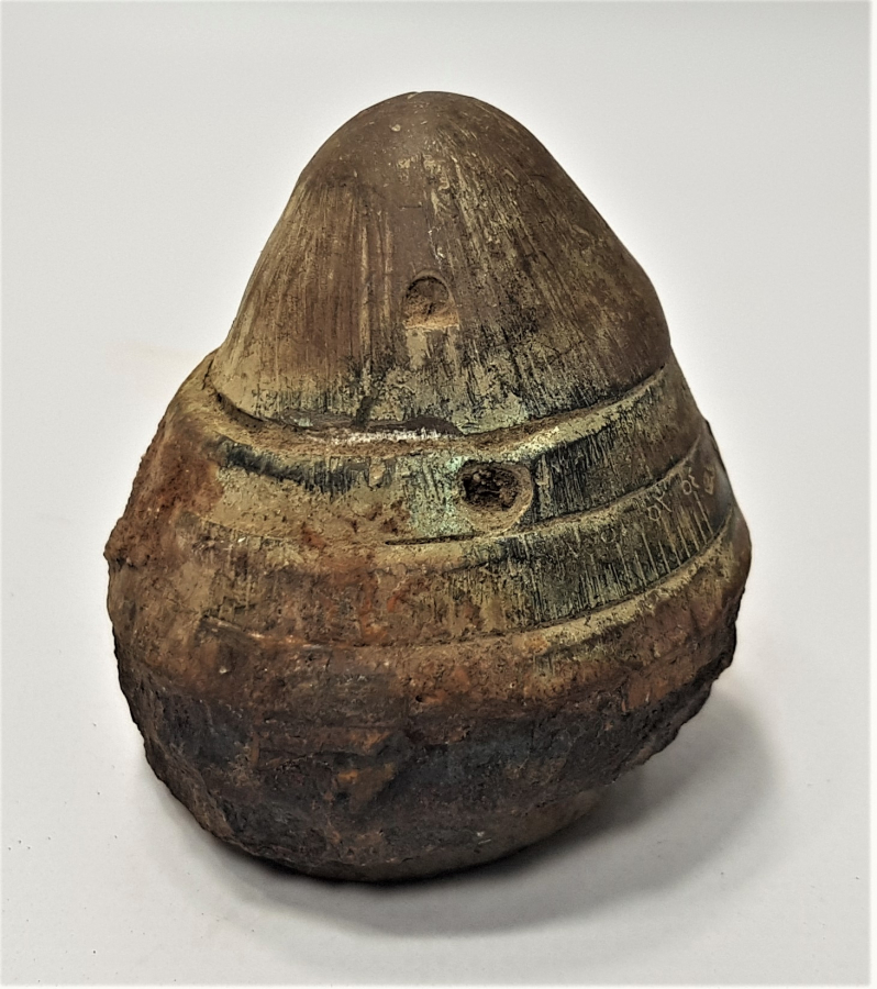 1. DÜNYA SAVAŞI OSMANLICA YAZILI TOP MERMİSİ BAŞLIĞI