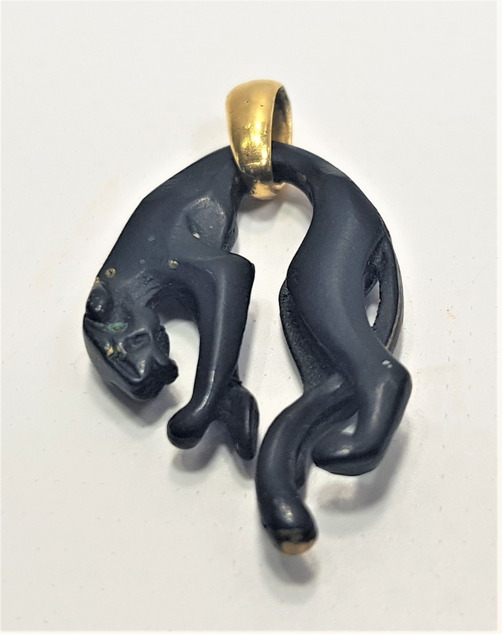 ALTIN KARA PANTER KOLYE UCU 