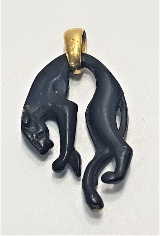 ALTIN KARA PANTER KOLYE UCU 