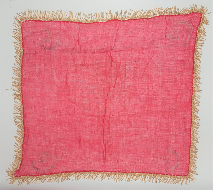 DÖRT KÖŞESİ YALDIZLI OSMANLI BAYRAĞI BASKILI SANCAK TİPİ İPEK PANO 