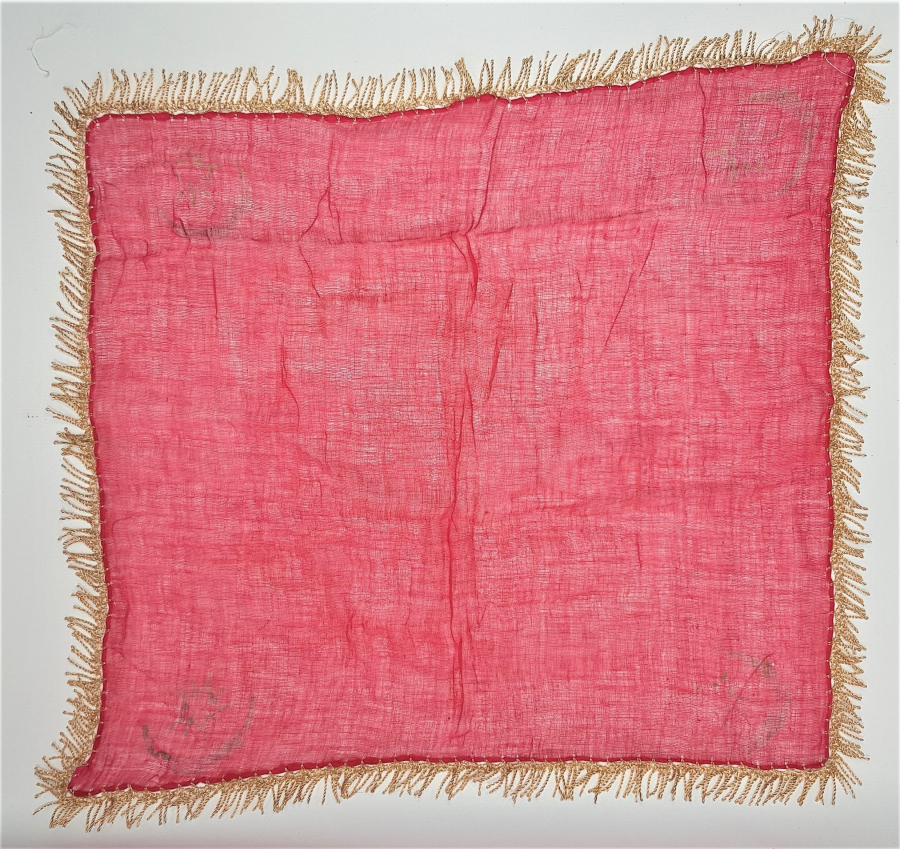 DÖRT KÖŞESİ YALDIZLI OSMANLI BAYRAĞI BASKILI SANCAK TİPİ İPEK PANO 