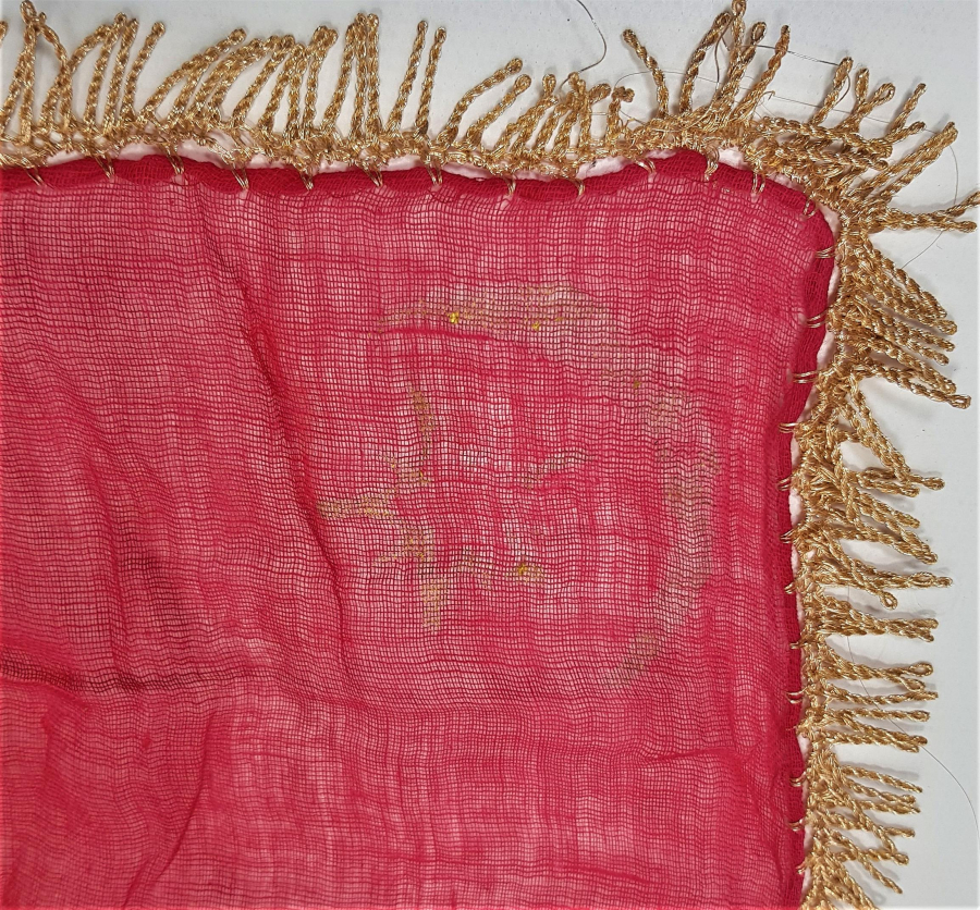 DÖRT KÖŞESİ YALDIZLI OSMANLI BAYRAĞI BASKILI SANCAK TİPİ İPEK PANO 